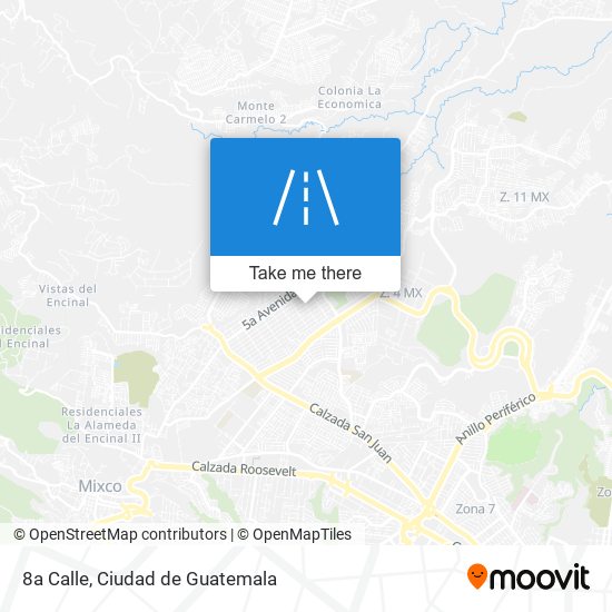 8a Calle map