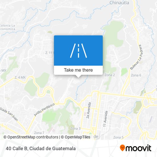 40 Calle B map