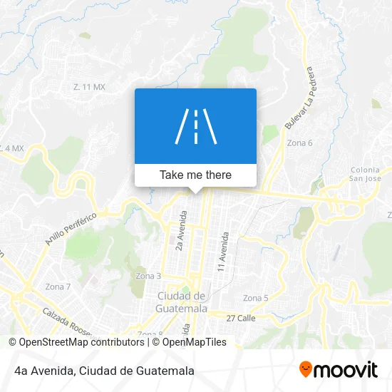 4a Avenida map
