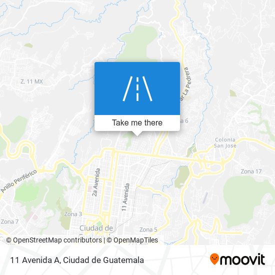 11 Avenida A map