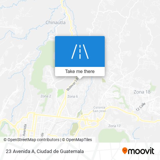 23 Avenida A map