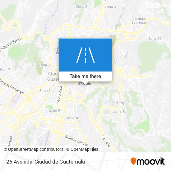 26 Avenida map