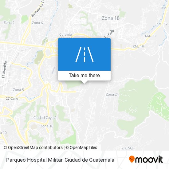 Parqueo Hospital Militar map