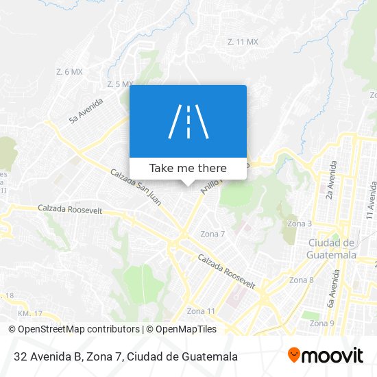 Mapa de 32 Avenida B, Zona 7