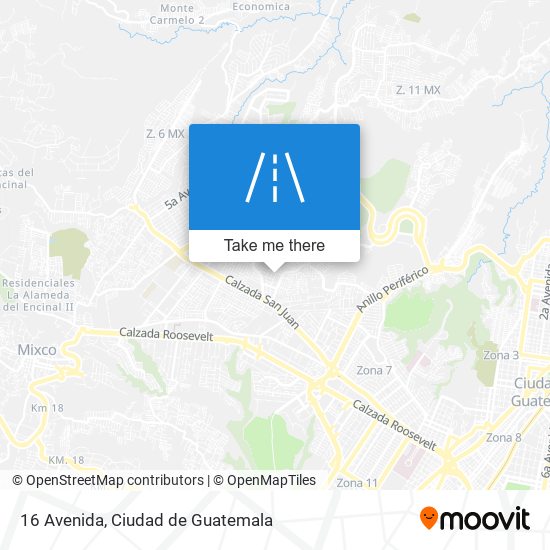 16 Avenida map