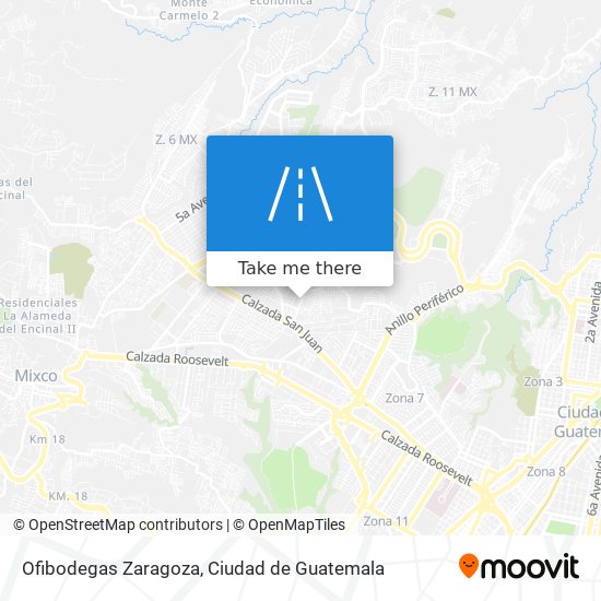 Ofibodegas Zaragoza map