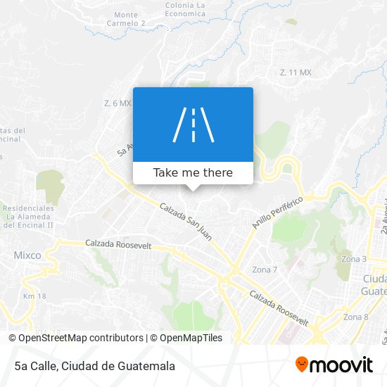 5a Calle map