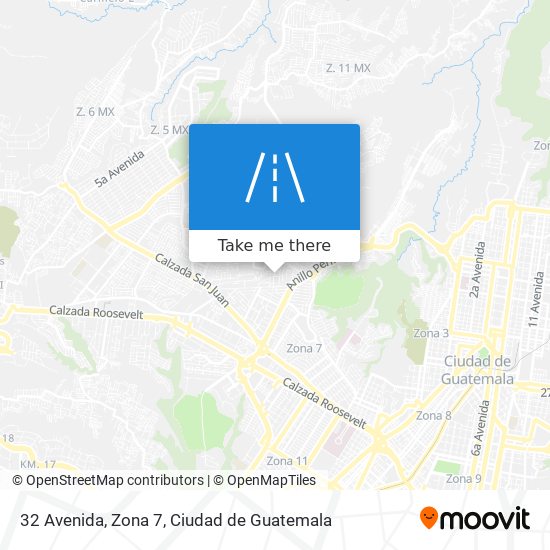 32 Avenida, Zona 7 map