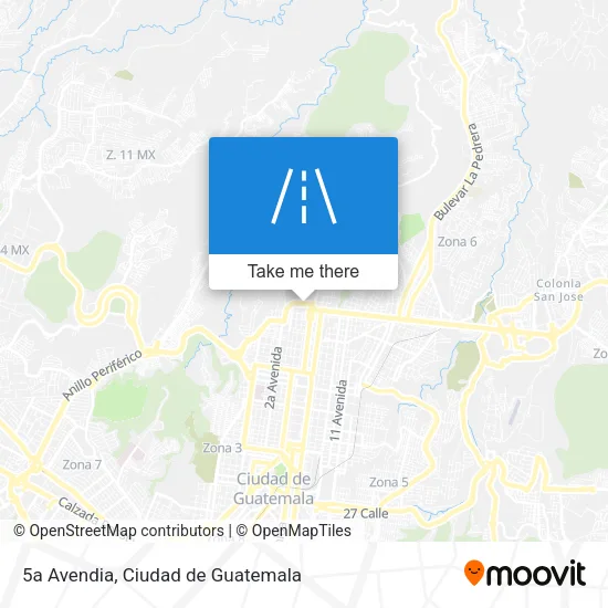 5a Avendia map