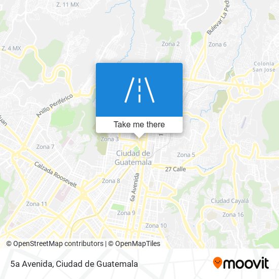 Mapa de 5a Avenida