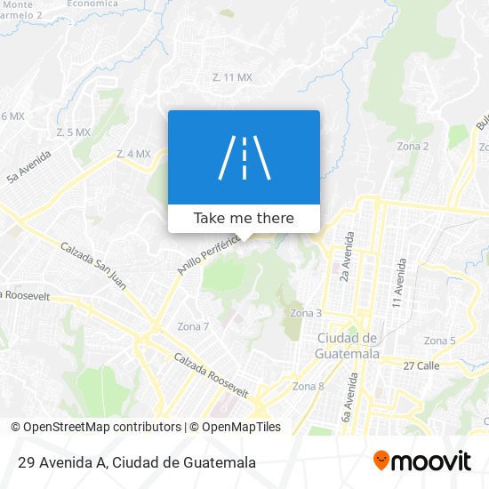 29 Avenida A map