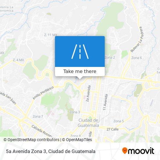 5a Avenida Zona 3 map