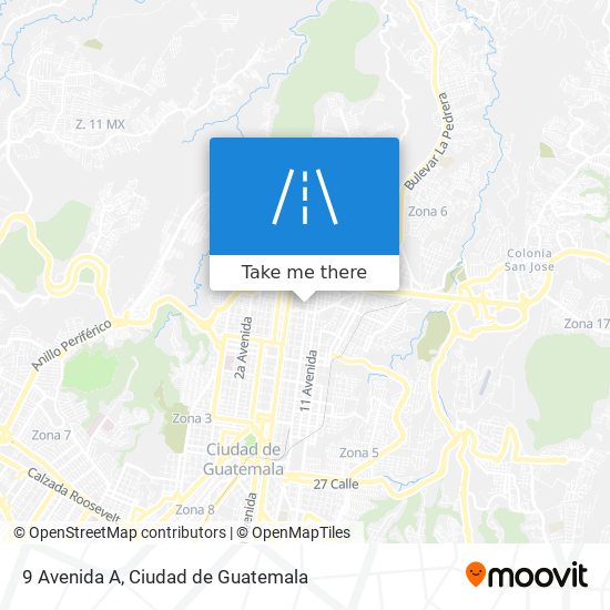 9 Avenida A map