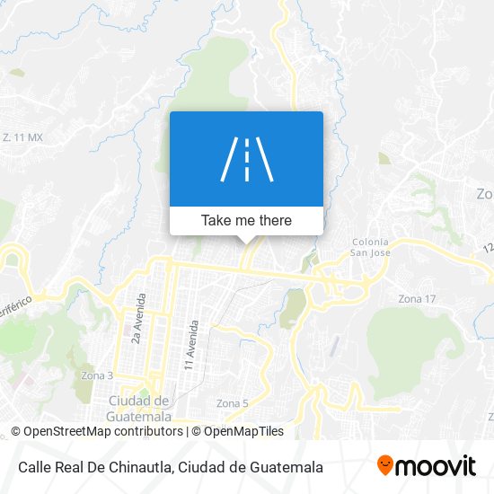 Calle Real De Chinautla map