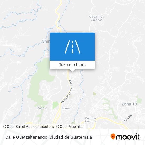 Calle Quetzaltenango map