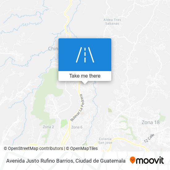 Avenida Justo Rufino Barrios map