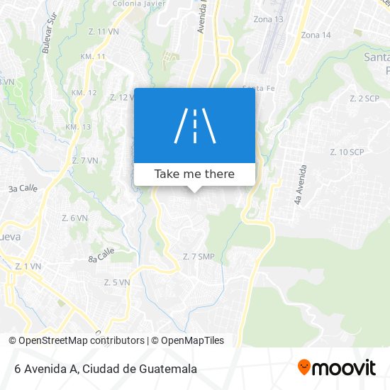 6 Avenida A map