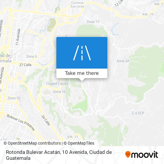 Rotonda Bulevar Acatán, 10 Avenida map