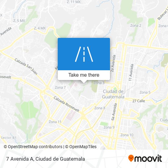 7 Avenida A map