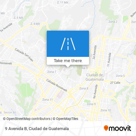 9 Avenida B map