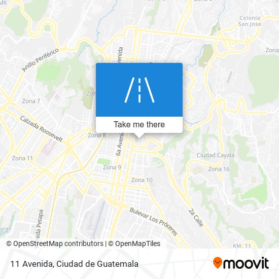 11 Avenida map