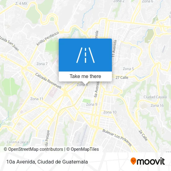 10a Avenida map