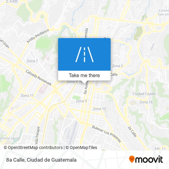 8a Calle map