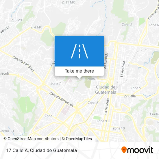 Mapa de 17 Calle A