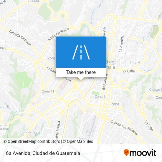 6a Avenida map