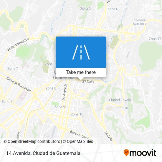 14 Avenida map