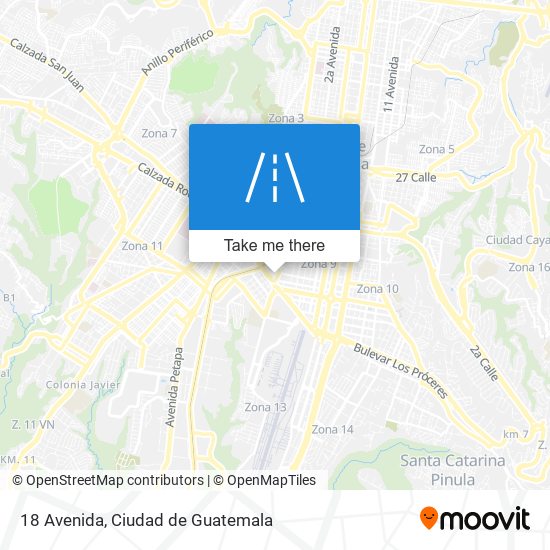 18 Avenida map