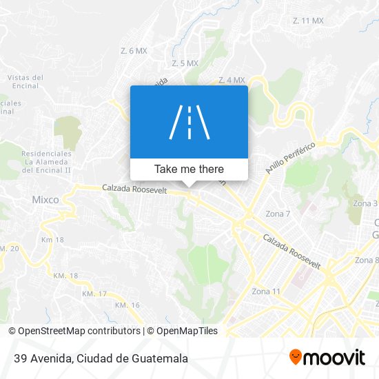 39 Avenida map