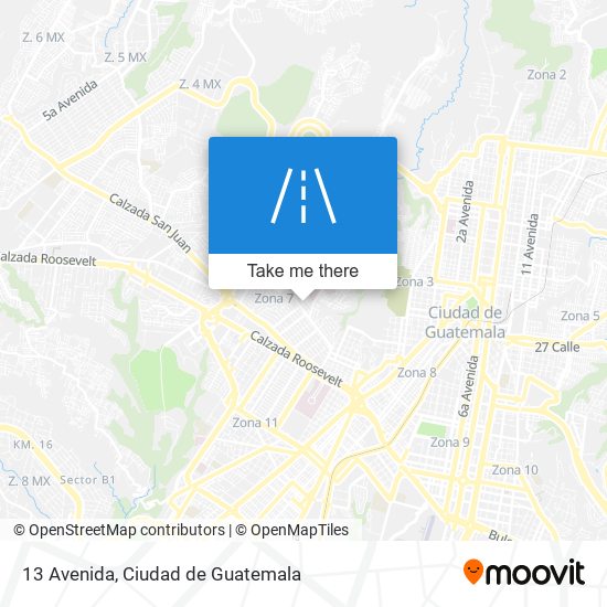 13 Avenida map