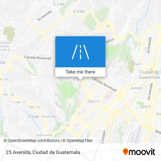 Mapa de 25 Avenida