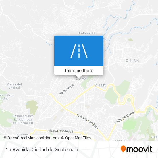 1a Avenida map