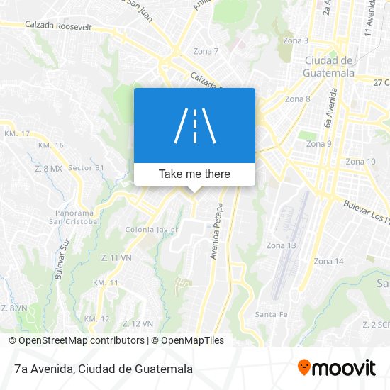 7a Avenida map