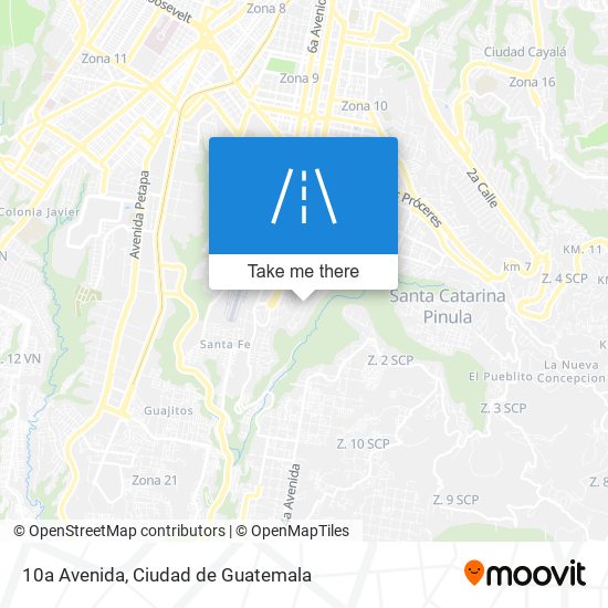 Mapa de 10a Avenida