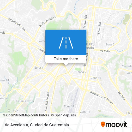 6a Avenida A map