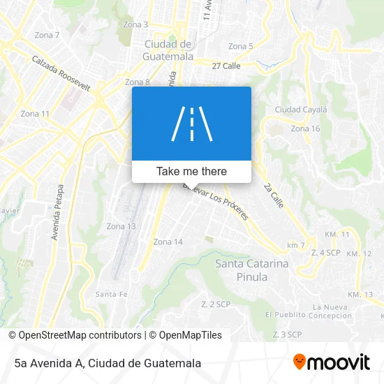 5a Avenida A map