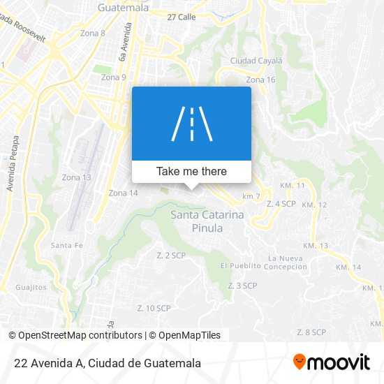 22 Avenida A map