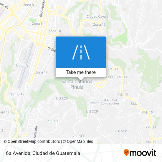 6a Avenida map