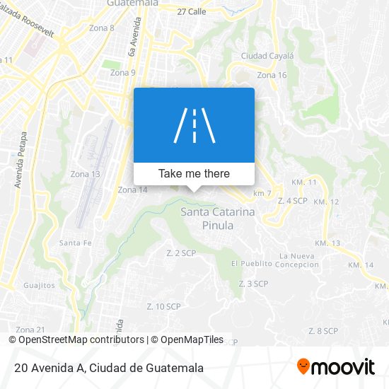 20 Avenida A map