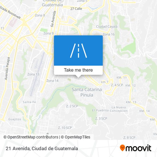 Mapa de 21 Avenida