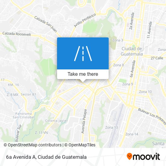 6a Avenida A map