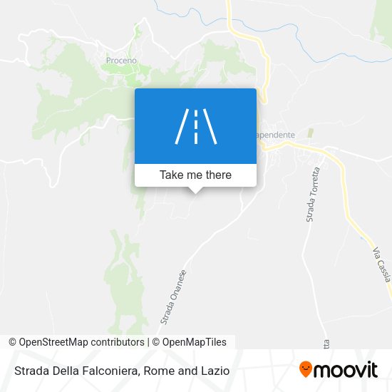 Strada Della Falconiera map