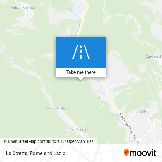 La Stretta map