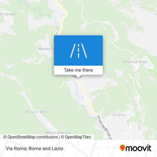 Via Roma map