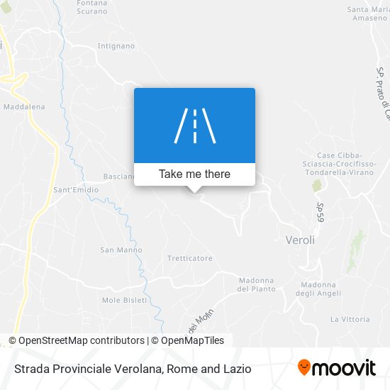 Strada Provinciale Verolana map