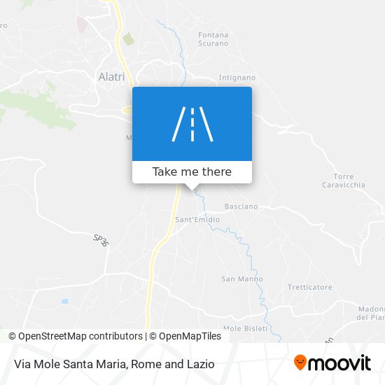 Via Mole Santa Maria map
