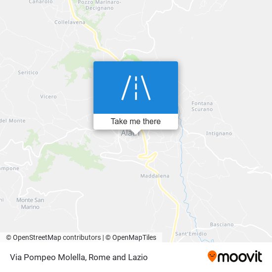 Via Pompeo Molella map